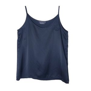 Louis Feraud Shirt Camisole Women Size 8 Black Tank